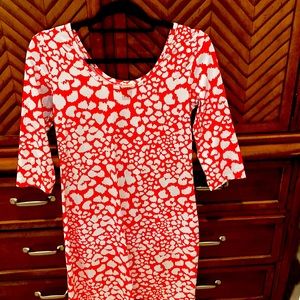 Red and white dress size 2